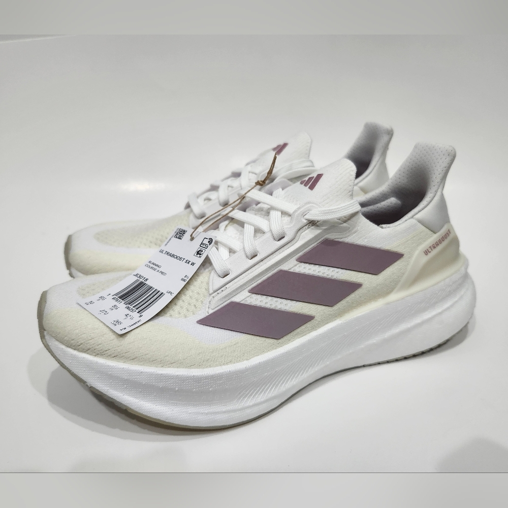 Adidas Ultraboost 5X Running Wonder White/Purple Women's Size 10 US JI3018 NWT